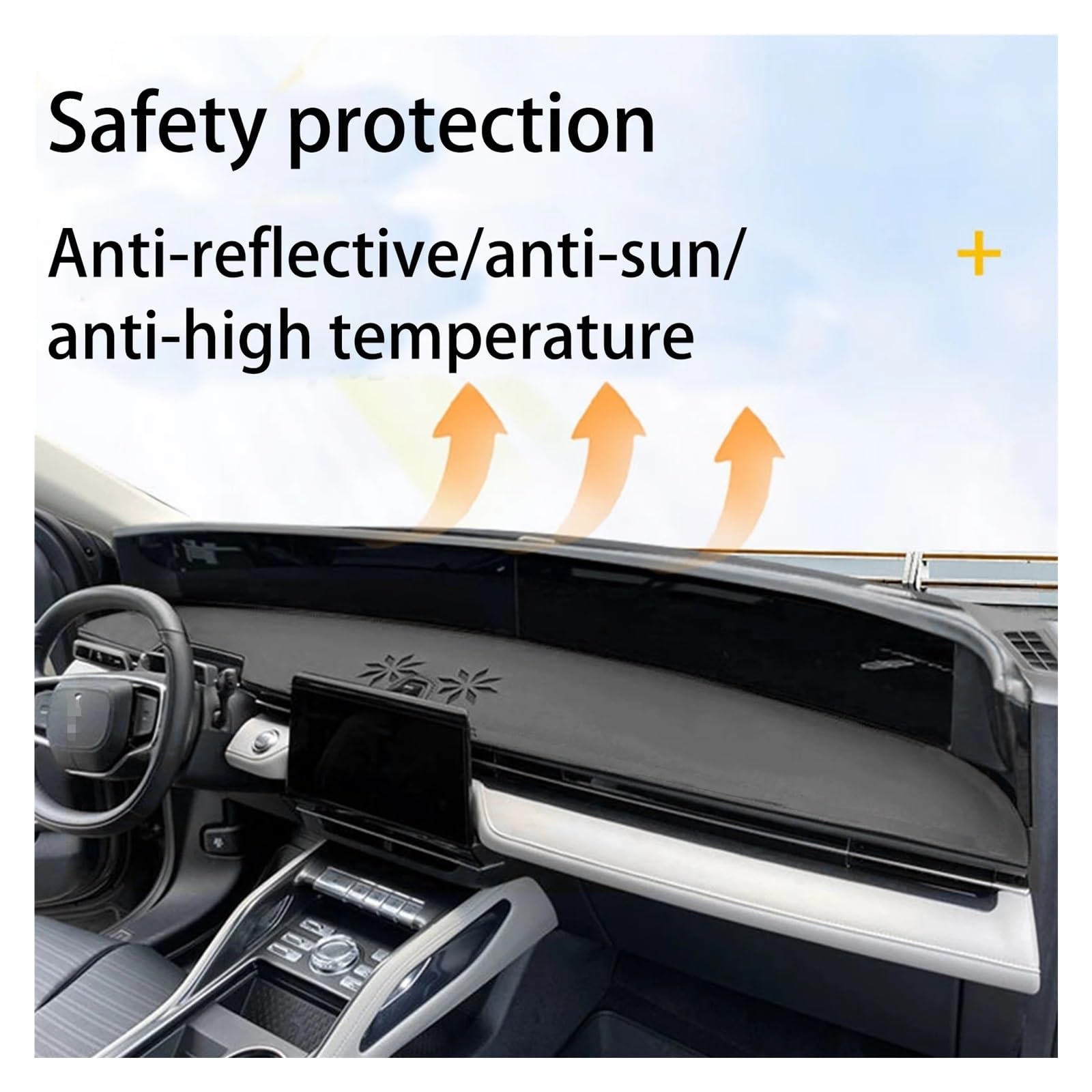 Antirutschmatten Für Lincoln Für Nautilus 2024 Dashboard Abdeckung Pad Dashmat Dash Matte Auto Zubehör Sonnenschirm Schutz Teppich Dashboard rutschfeste Mat