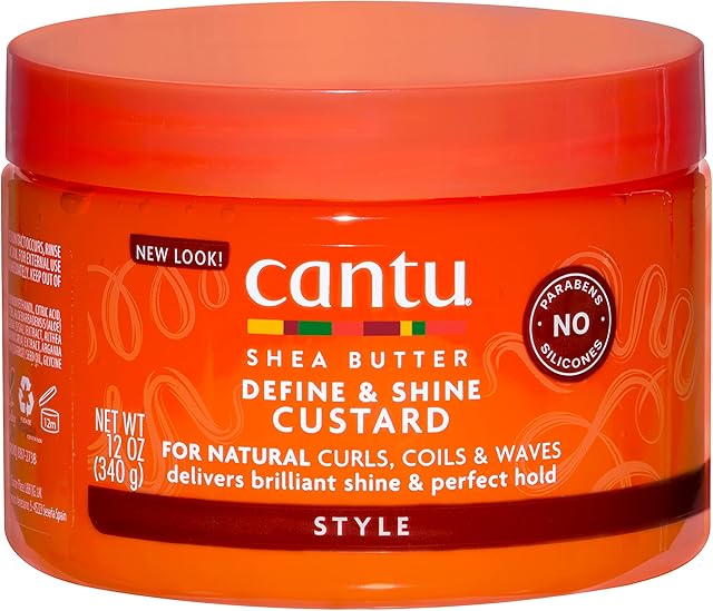 CANTU, Shea Butter for Natural Hair Define Shine Custard, 340g (packaging may vary)