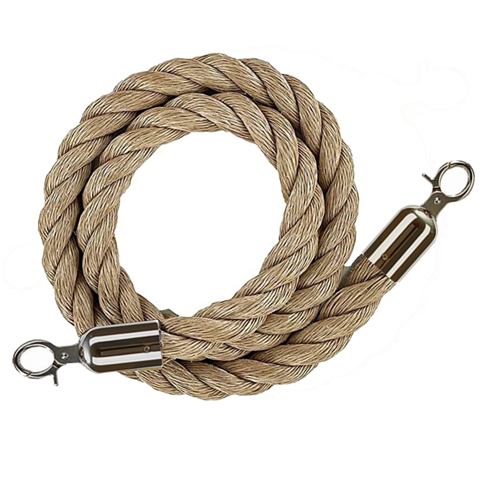 KLGFBDC Hemp Rope with Hooks Per Corde Intertwined 0.6-4mm M 2-13Ft Ideal for Camping Crafting and Outdoor Use - Heavy Duty Sier Black D