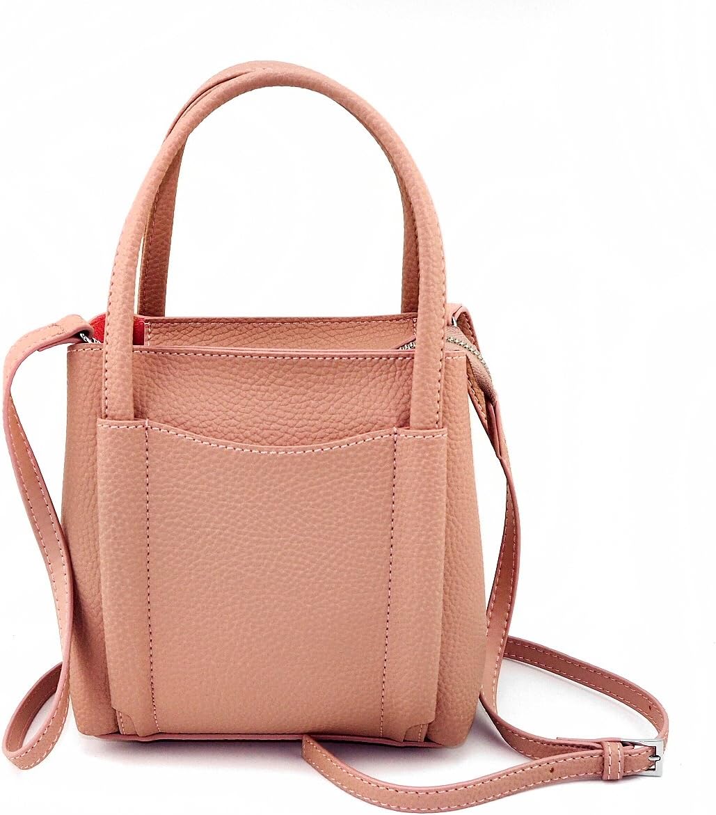 Women Small Basic PU Leather Fashion Handbag Top-handle Bag Tote Bag Cross-body Bag