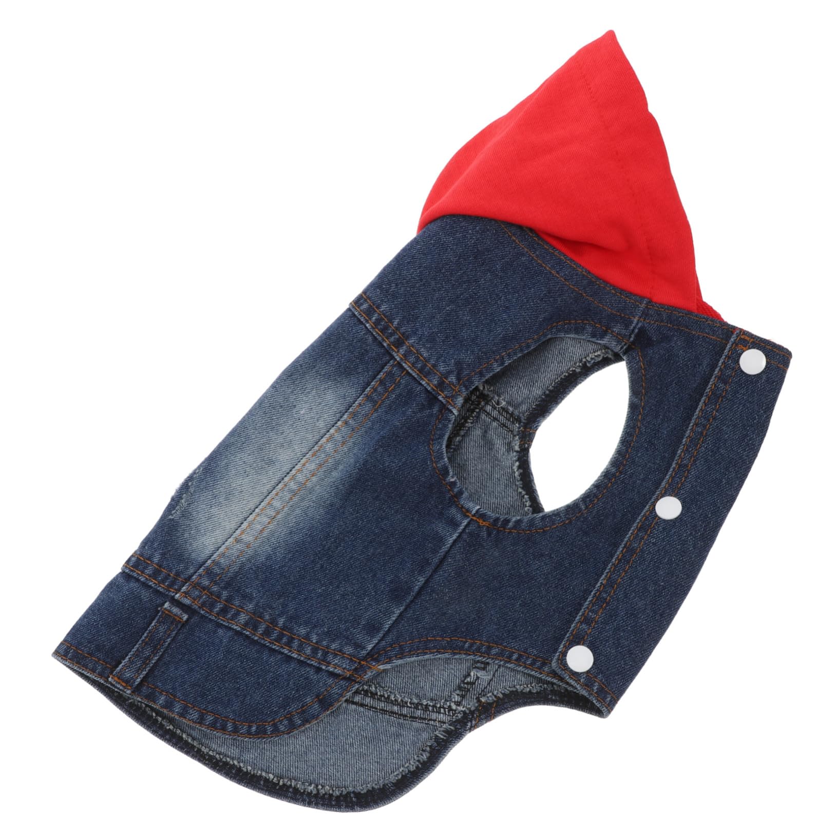 GANAZONO Pet Vests Cool Pet Clothes Denim Jacket for Spring Summer Autumn Dog Apparel Knitted Hat for Dogs