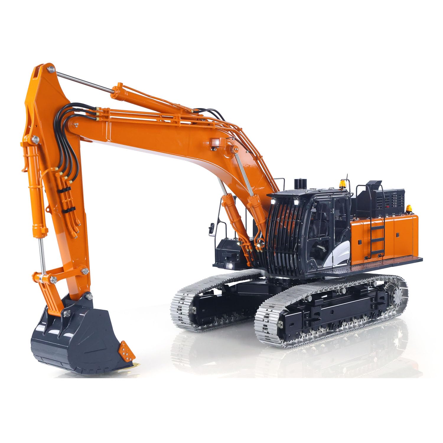 LESU 1:14 RC Hydraulik Bagger Aoue ZX490 RTR Metall RC 2 Arme Heavy Digger Modell PL18EV Lite Light Sound Smoke