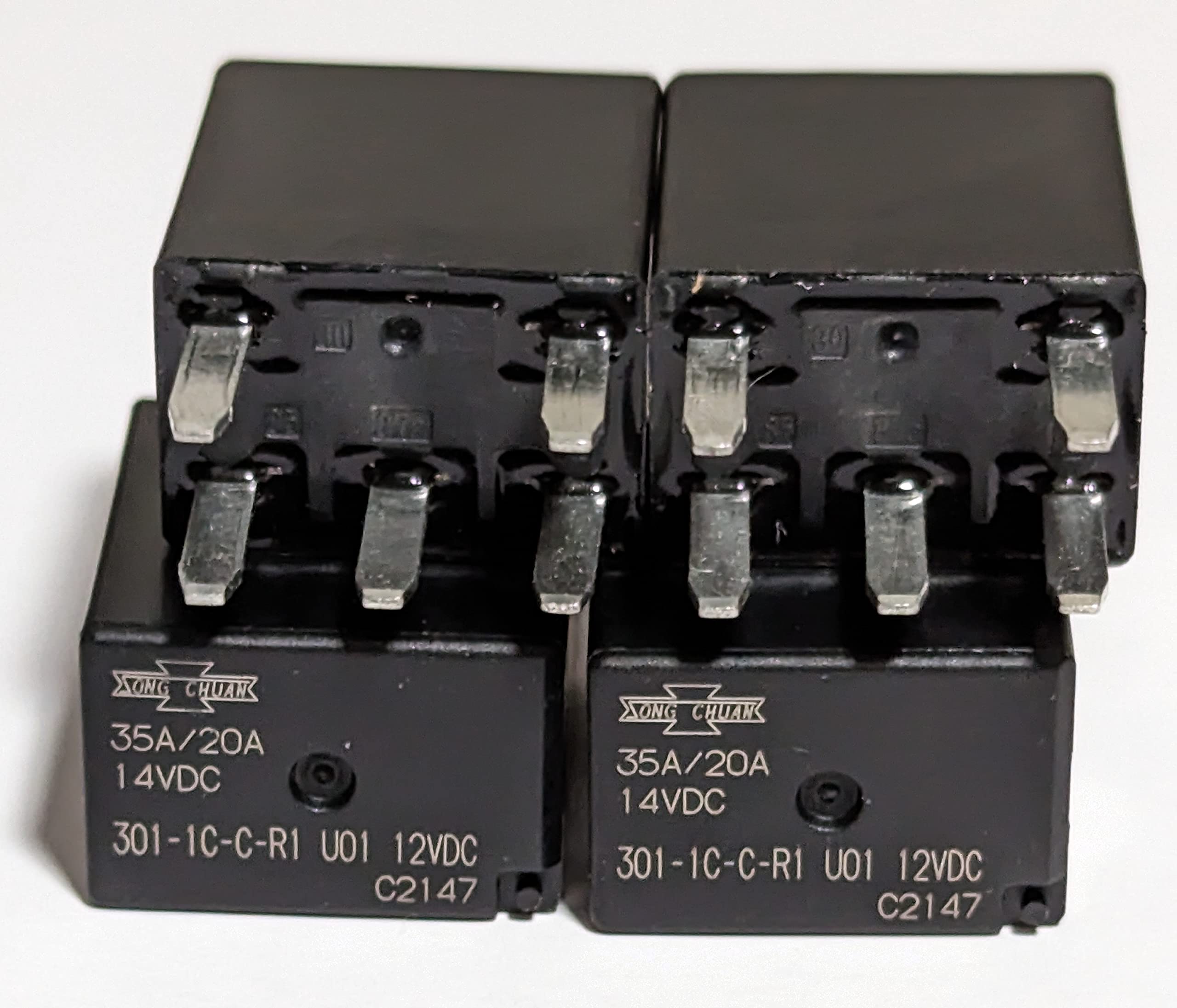 4pcs Song Chuan Relay 301-1C-C-R1 U01 12VDC 35 Amp