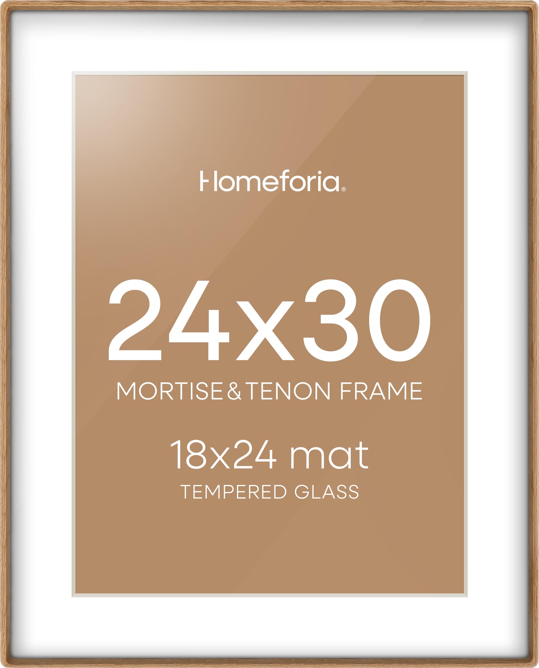 Homeforia Mortise & Tenon Natural Oak Picture Frame