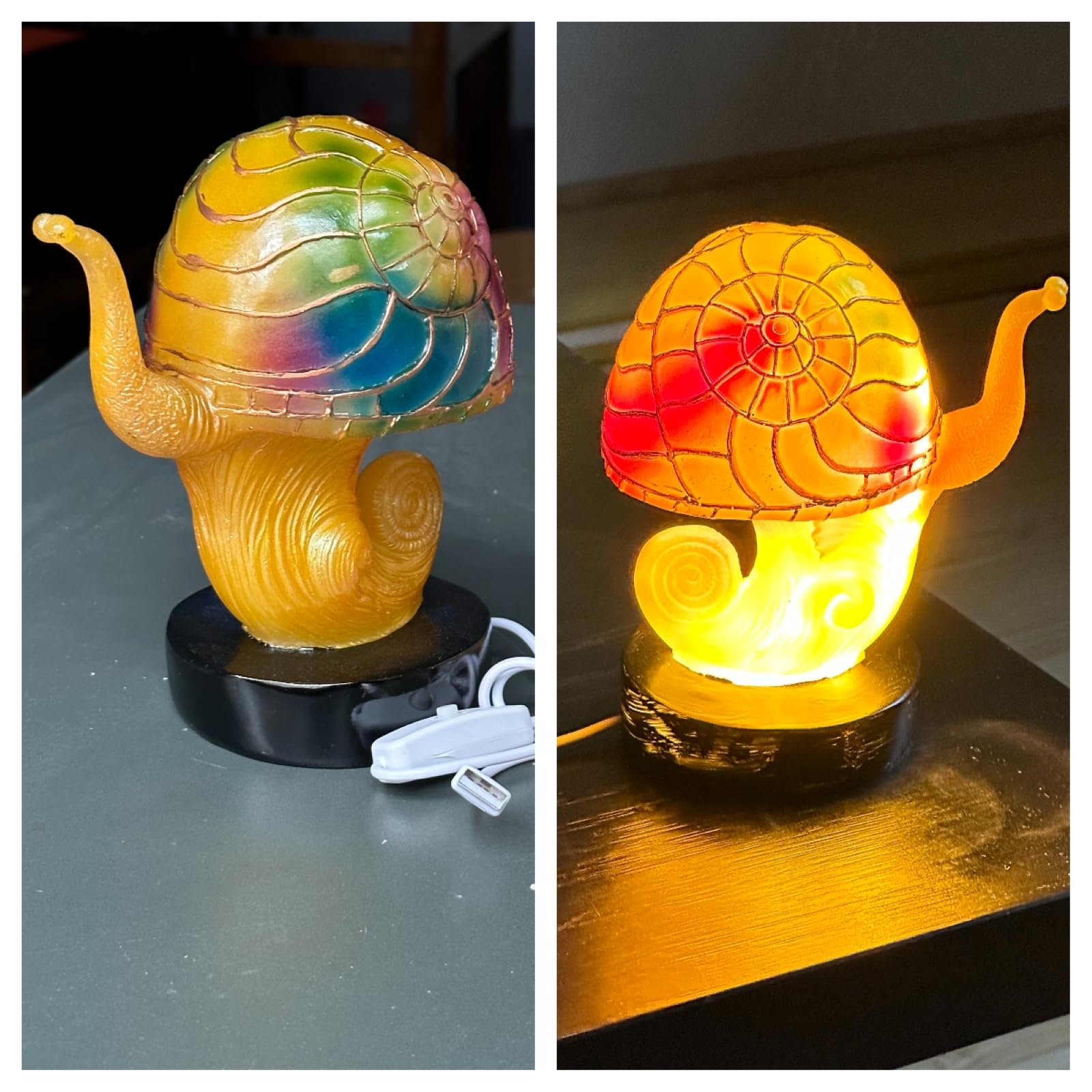 Turkish Exotic Mosaic Mushroom Hat Table Lamp with Handmade Moroccan-style Decorative plastic Retro Light for Bedroom Living Room Man Cave Art Decor