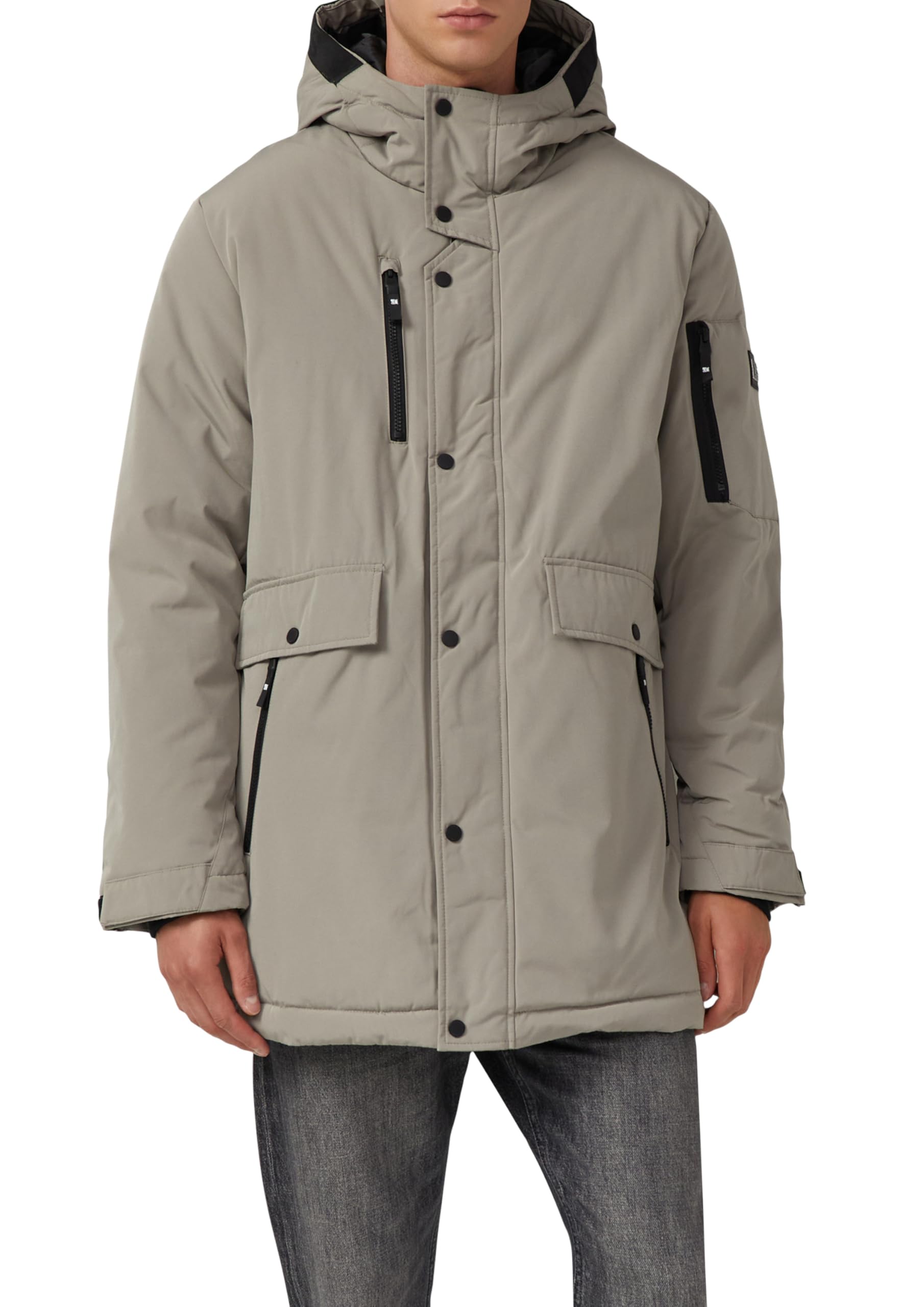 s.Oliver Wasserabweisender Parka mit Kapuze und sportiven Details