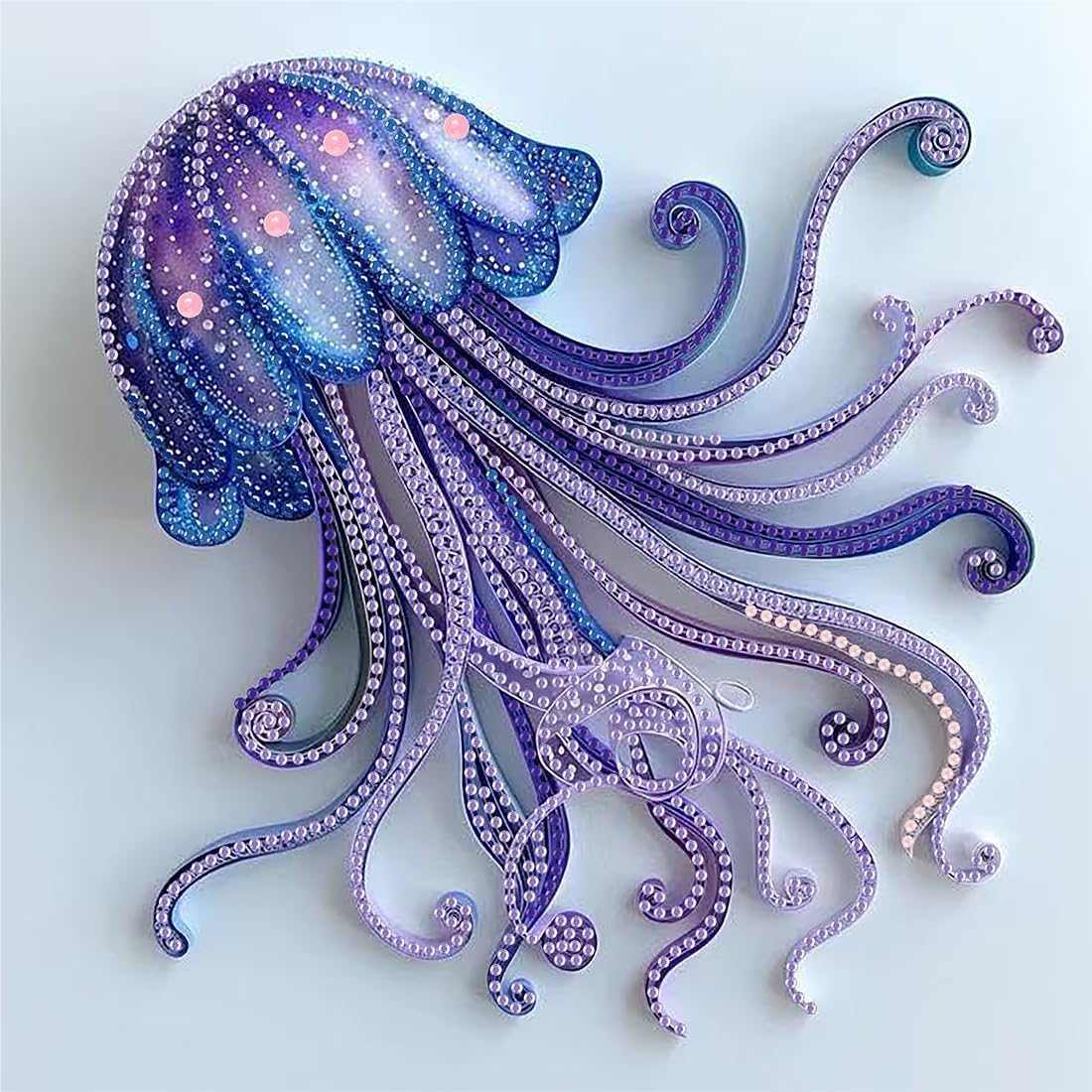 SHICERNHJ 5D Diamond Painting Kits for Adults-Special Shape Diamond Art Kits for Jellyfish,DIY Crystal Rhinestones Painting kit for Home Wall Decoration 12 × 12 inch