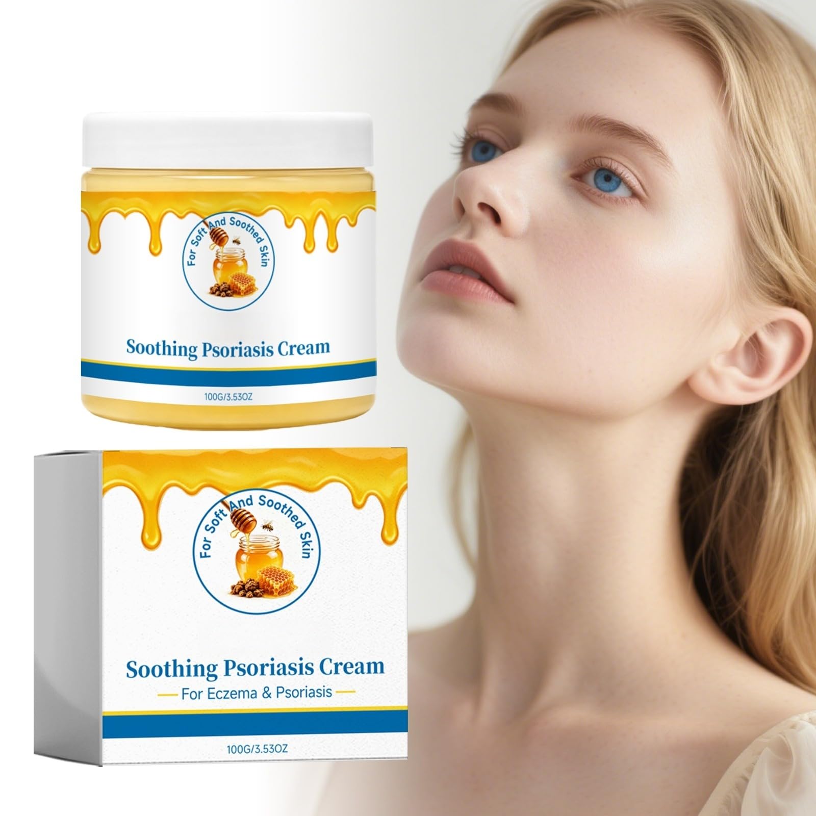 Body Care Cream, Soothing Balm for Dry Itchy Eczema Prone Skin&Scalp Relief