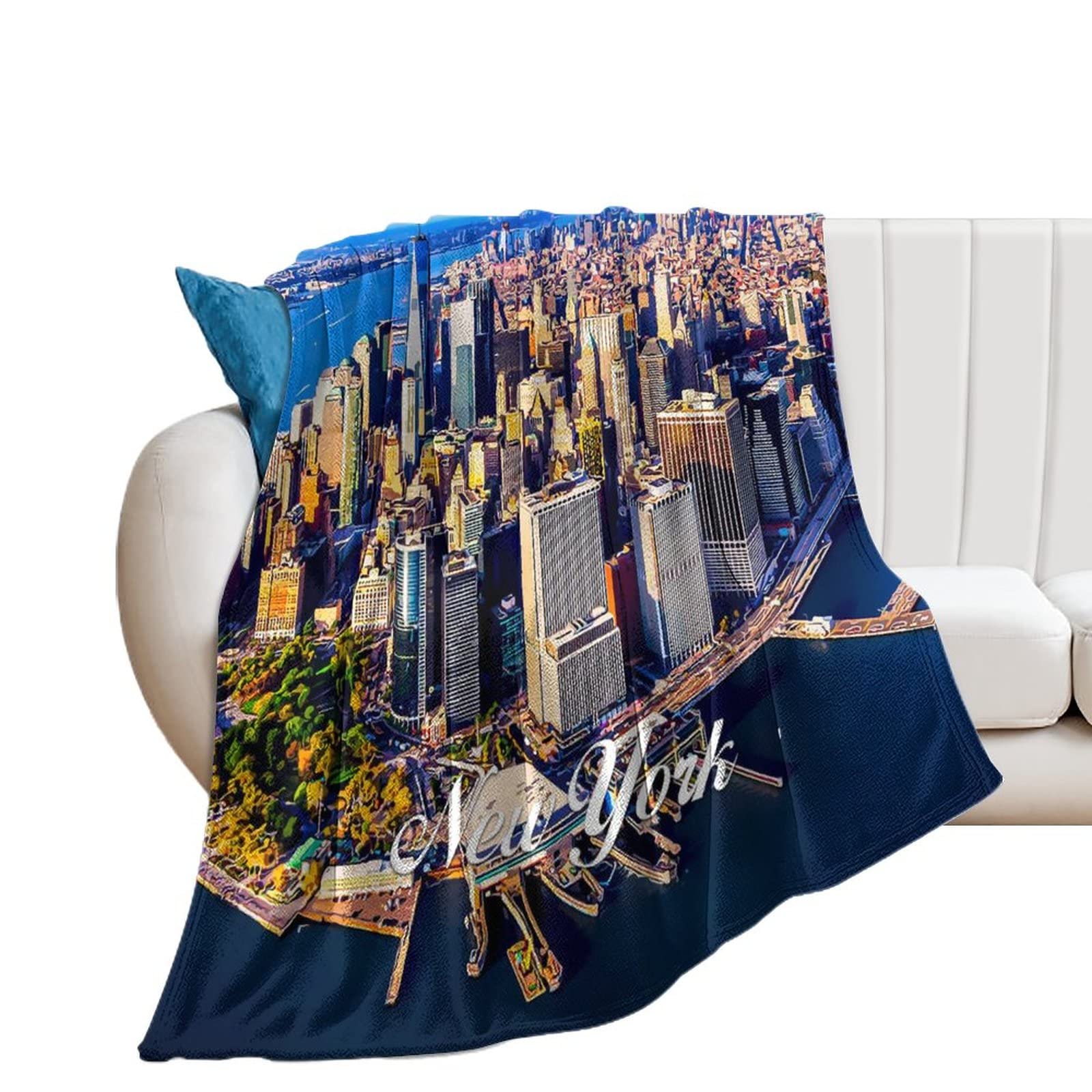 Couverture polaire en flanelle New York Blankets 177x203 cm