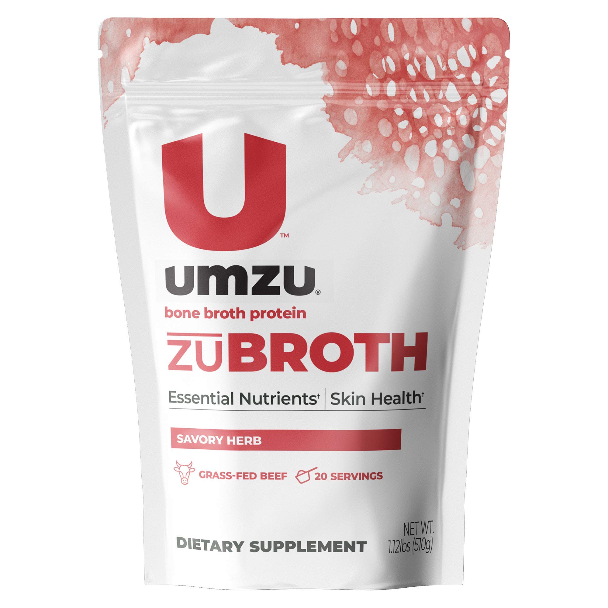 Buy UMZU zuBroth Bone Broth, Savory Herb Flavor GrassFed Beef