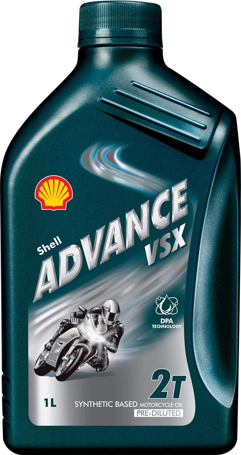 Shell070.00000000003940 Oil Advance Vsx2, Lubricants Motorbike Scooter, 1 lt, Natural