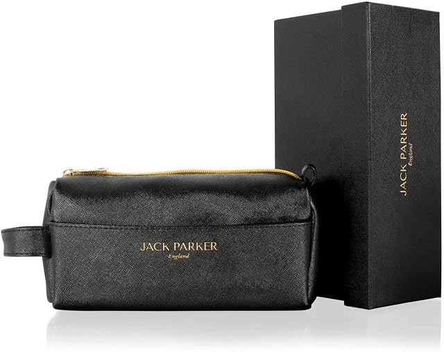 Leather Pencil Case PU | Elegant, Simple and Practical Pencil Case for Men, Women, Artists, Students, Makeup Essentials | Professional Leather Stationery Bag Made to Last | by Jack Parker