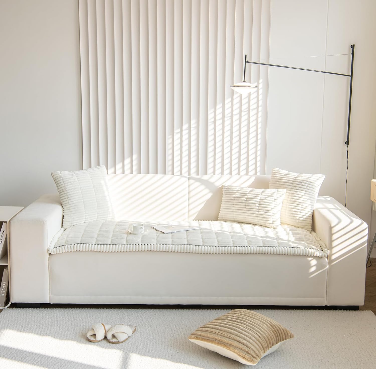 ZQFFB Pet Couch Cover Dogs Washable Non-Slip Couch Protector Pet Friendly Dog Mat for Couches and Sofas - Image 4