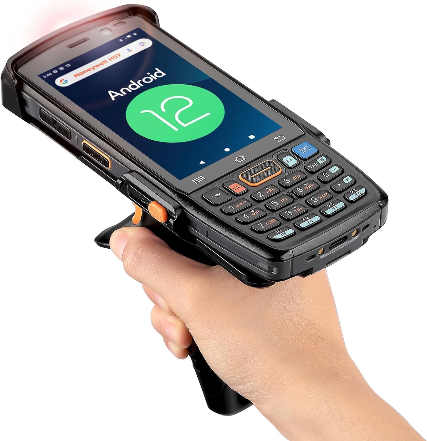 Android Barcode Scanner 082Pro, Android 12 Handheld PDA, Equipped with Honeywell HS7 Barcode Scanner, 3GB+32GB, IP67 Rugged for Inventory