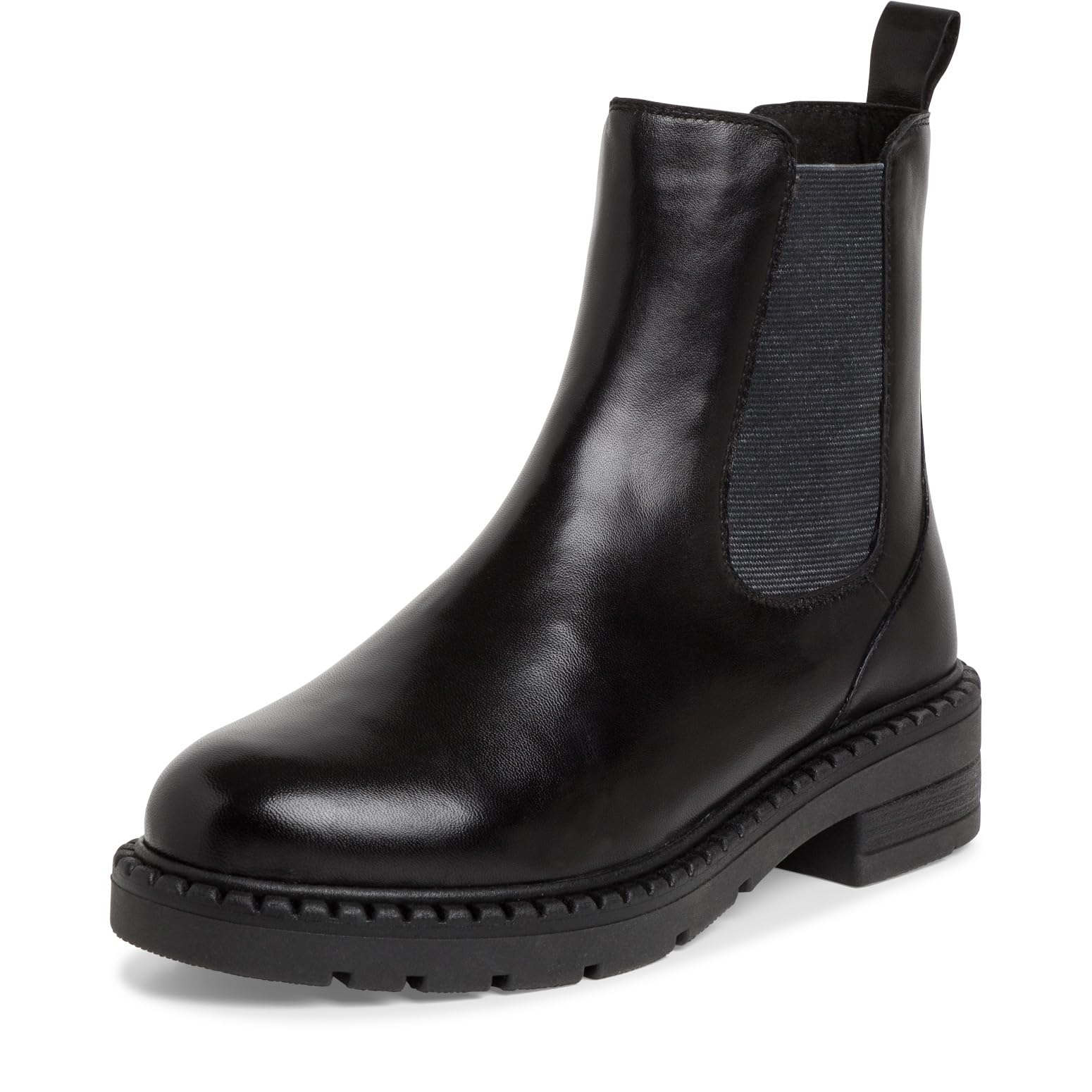 MARCO TOZZI Women's Bootie Zip + Briefs 2-25449-43 Chelsea Boot, Black, 6.5 UK