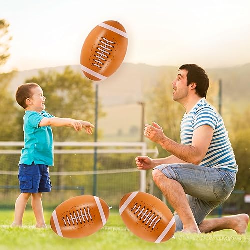 Miniatura 3 de 6 pelotas de fútbol inflables gigantes, pelotas de fútbol inflables de 16 pulgadas, pelotas de playa de verano, accesorios de juegos deportivos para