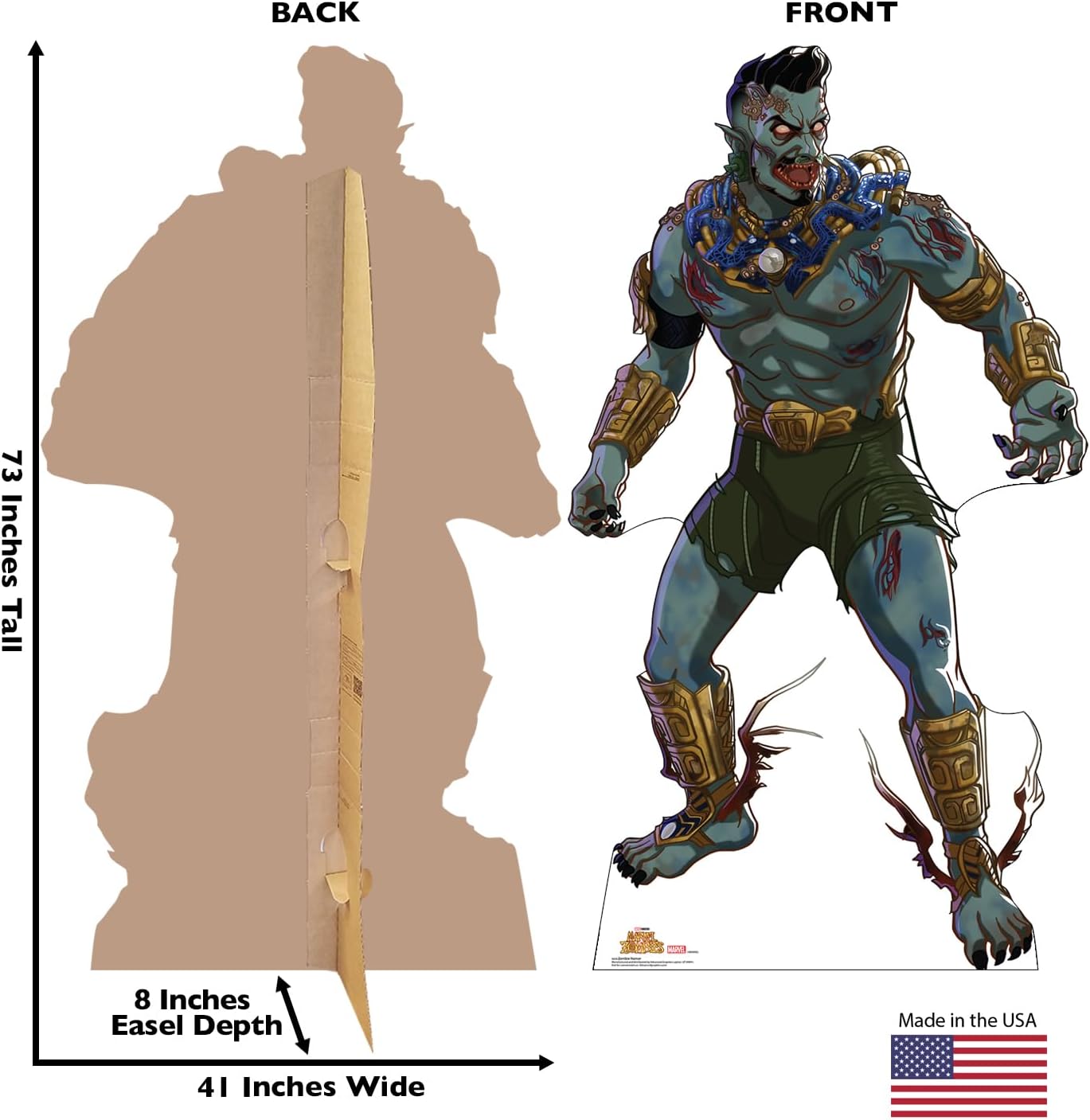 Cardboard People Zombie Namor Life Size Cardboard Cutout Standup - Marvel Zombies (Animated TV Miniseries)