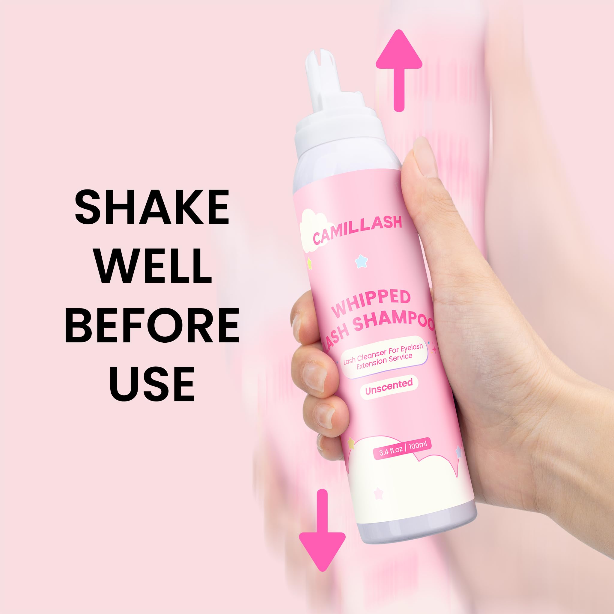 Whipped Lash Cream Shampoo, geruchloser Schaumreiniger, 100 ml Wimpernverlängerung, Reinigungsbad-Set, Salon und Heimgebrauch