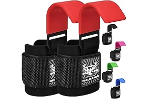 BEAST RAGE Workout Hooks with Hooks and Durable Grip Gym Straps