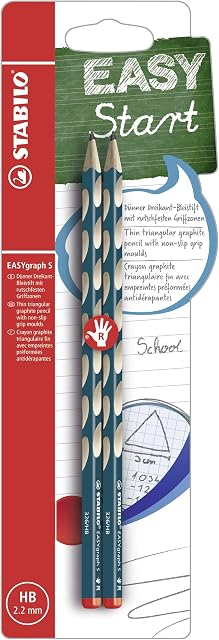 Handwriting Pencil - STABILO EASYgraph S - Right Handed - Petrol - HB