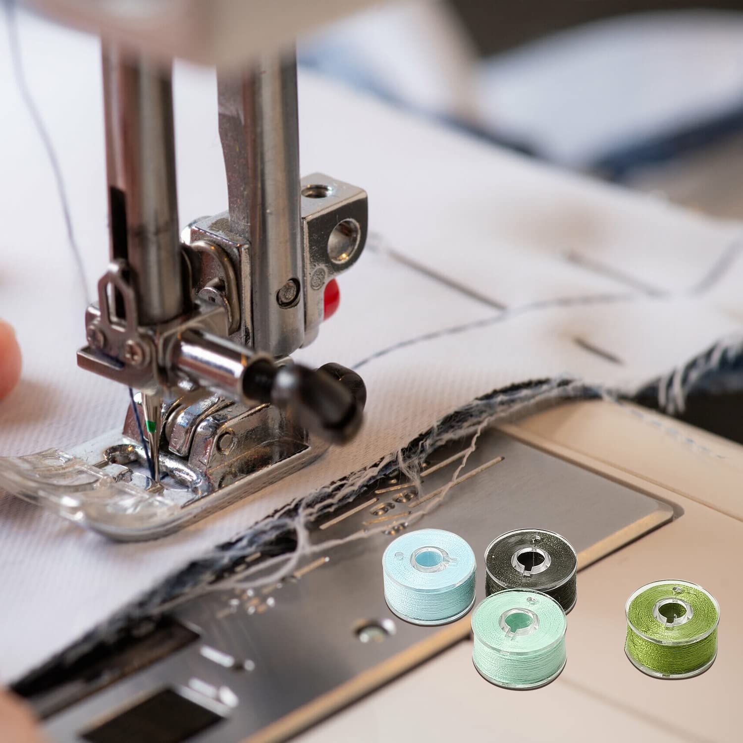 144Colors Prewound Bobbin Thread Plastic Size A SA156 Class 15