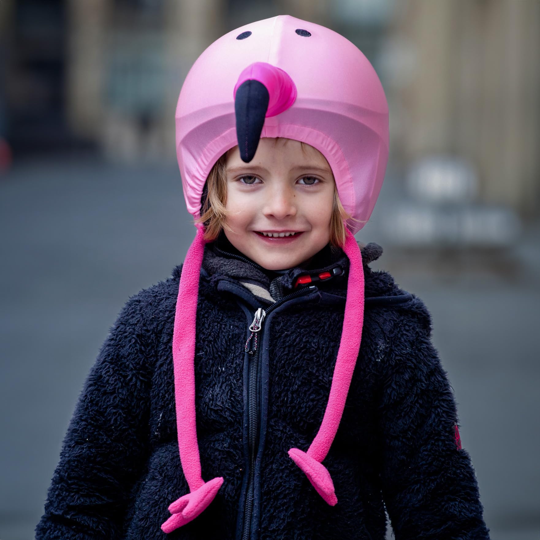 Coolcasc Helmüberzug mit Tiermotiv | Dehnbares Lycra passt auf jeden Helm, Einheitsgröße, personalisiere deinen Helm, einfach aufzuziehen, Geschenk Kinder