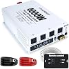4000W Power Inverter 12V DC to 110V 120V AC Peak 8000W for RV, Truck, Off-Grid, Solar, Home & Vehicles | 4 AC Outlets, 3.1A USB Port | LCD Display, Remote Controller 16.5Ft Cable & Hardwire Kit
