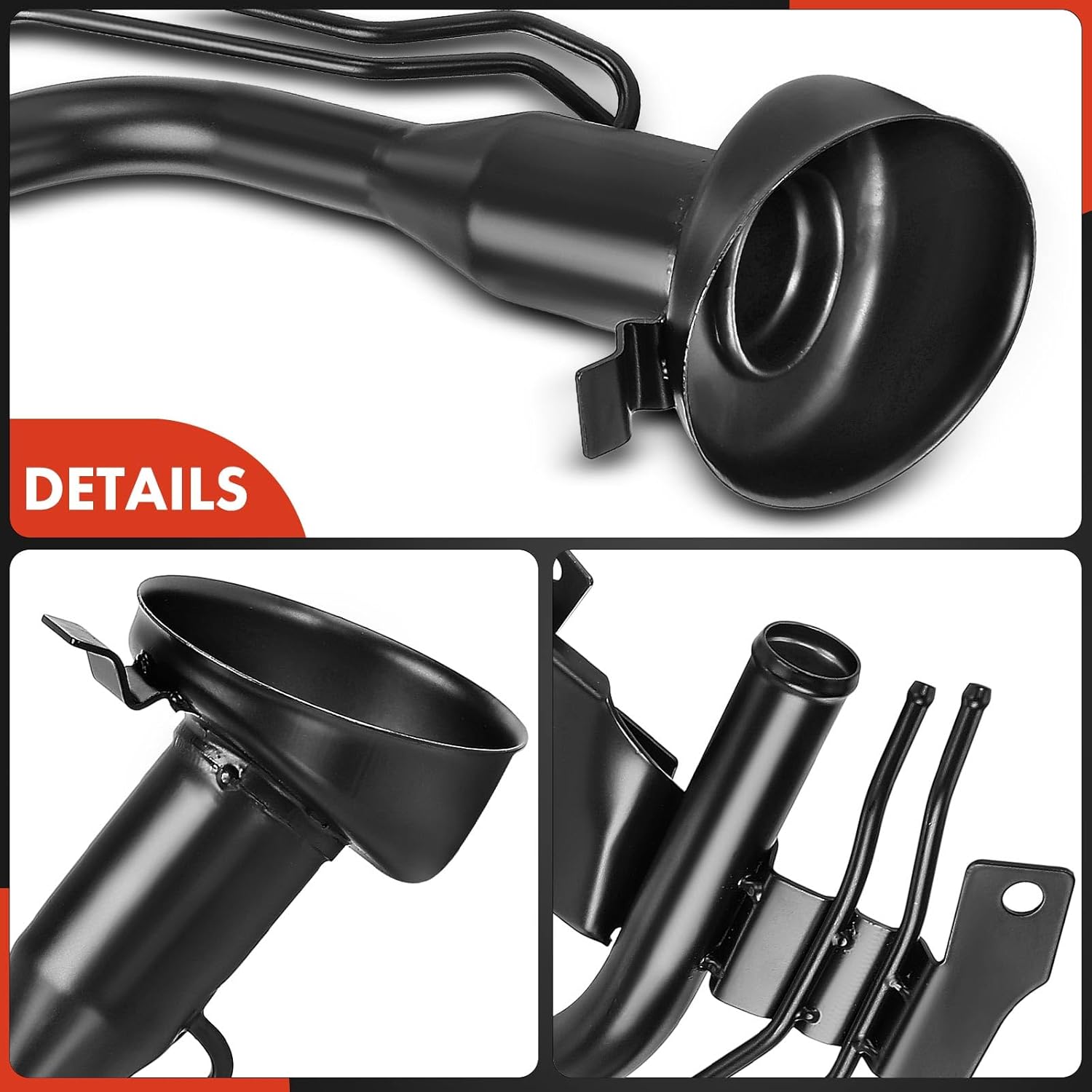 A-Premium Fuel Tank Filler Neck Pipe Hose Compatible with Nissan - 2003 2004 2005 - Sentra, 1.8L 2.5L, Gas Diesel