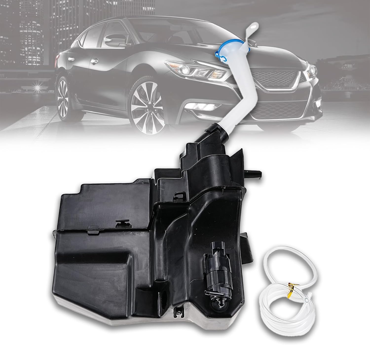 Windshield Fluid Reservoir with sensor Compatible for NISSAN Maxima 2016-2018, Altima 2013-2018, Replace# 28910-9HM0A