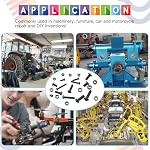Glarks 510Pcs M3 M4 M5 Bouteilles à tête de bouton en acier allié Vis avec kit d'assortiment, finition à oxyde noir (tête de bouton)