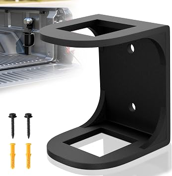 Hitch Holder for Truck Bed, 2-inch Trailer Hitch Storage,Black Hitch Mount