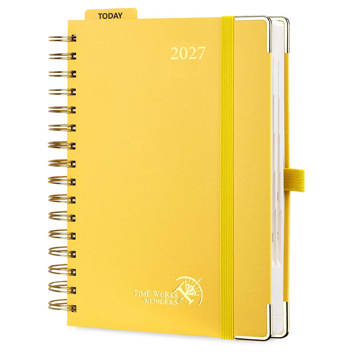 POPRUN Page A Day Diary 2027 A5 Spiral Hardcover Day to Page Daily Planner — image 1