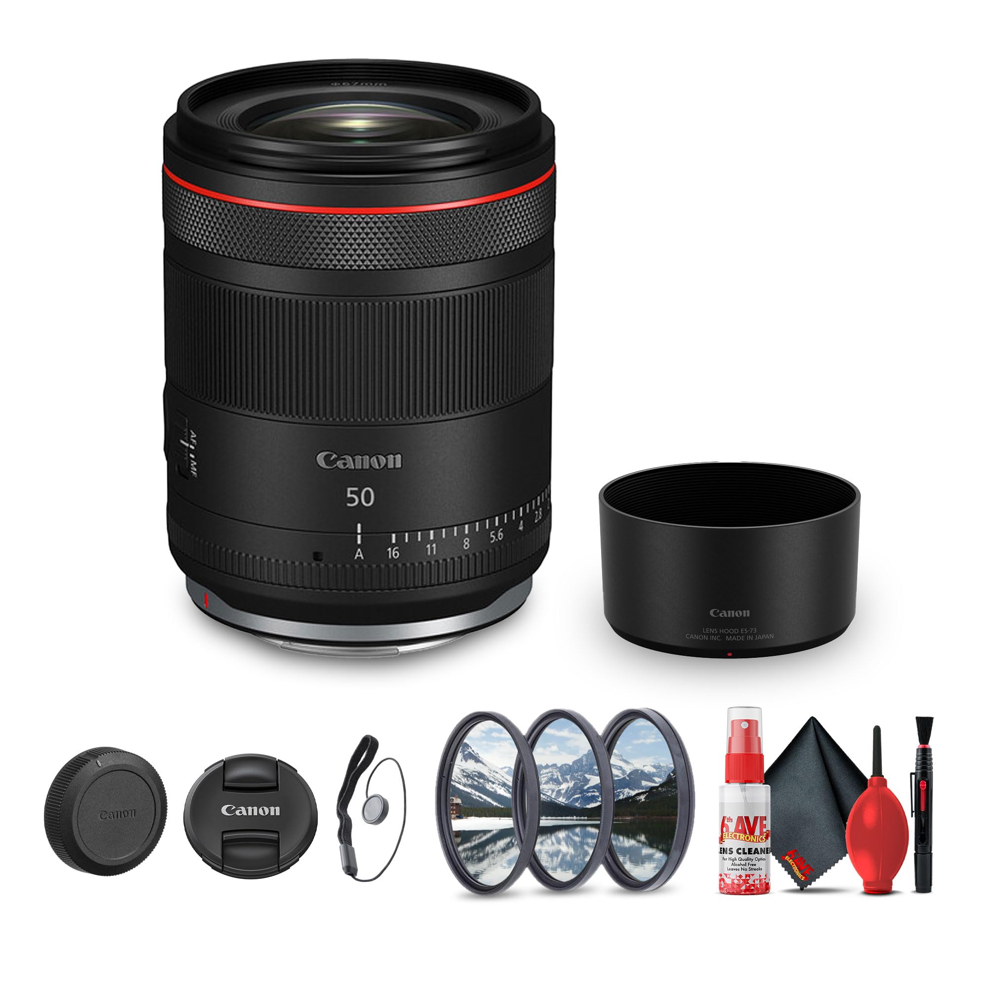 Amazon.com : Canon RF 50mm f/1.4 L VCM Hybrid Lens + Filter Kit +