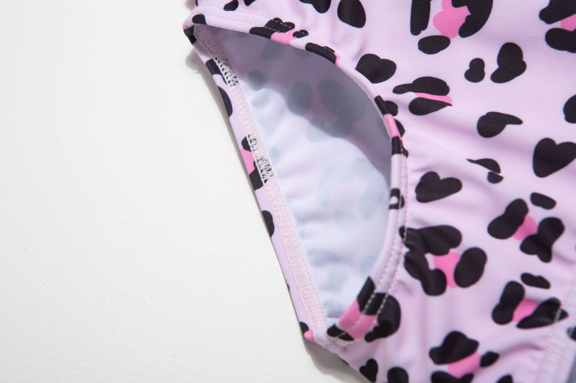 BONVERANO Maillot de Bain Une pièce à Manches Longues pour bébés Filles Protection UV 50+ avec Bonnet de Bain