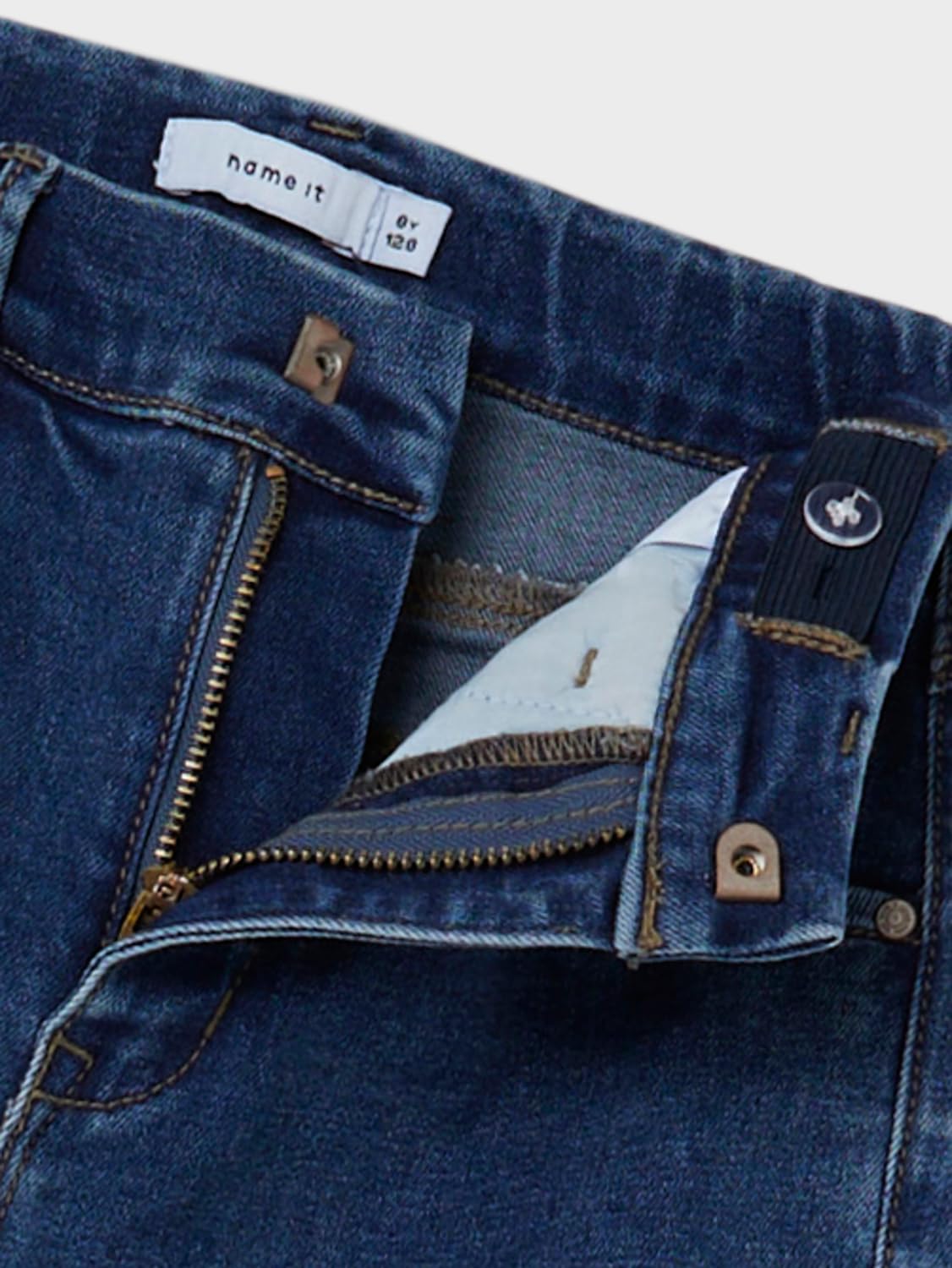 Name IT Nkfrose Hw Wide Jeans 1356-on Noos Fille Pantalon en Jean