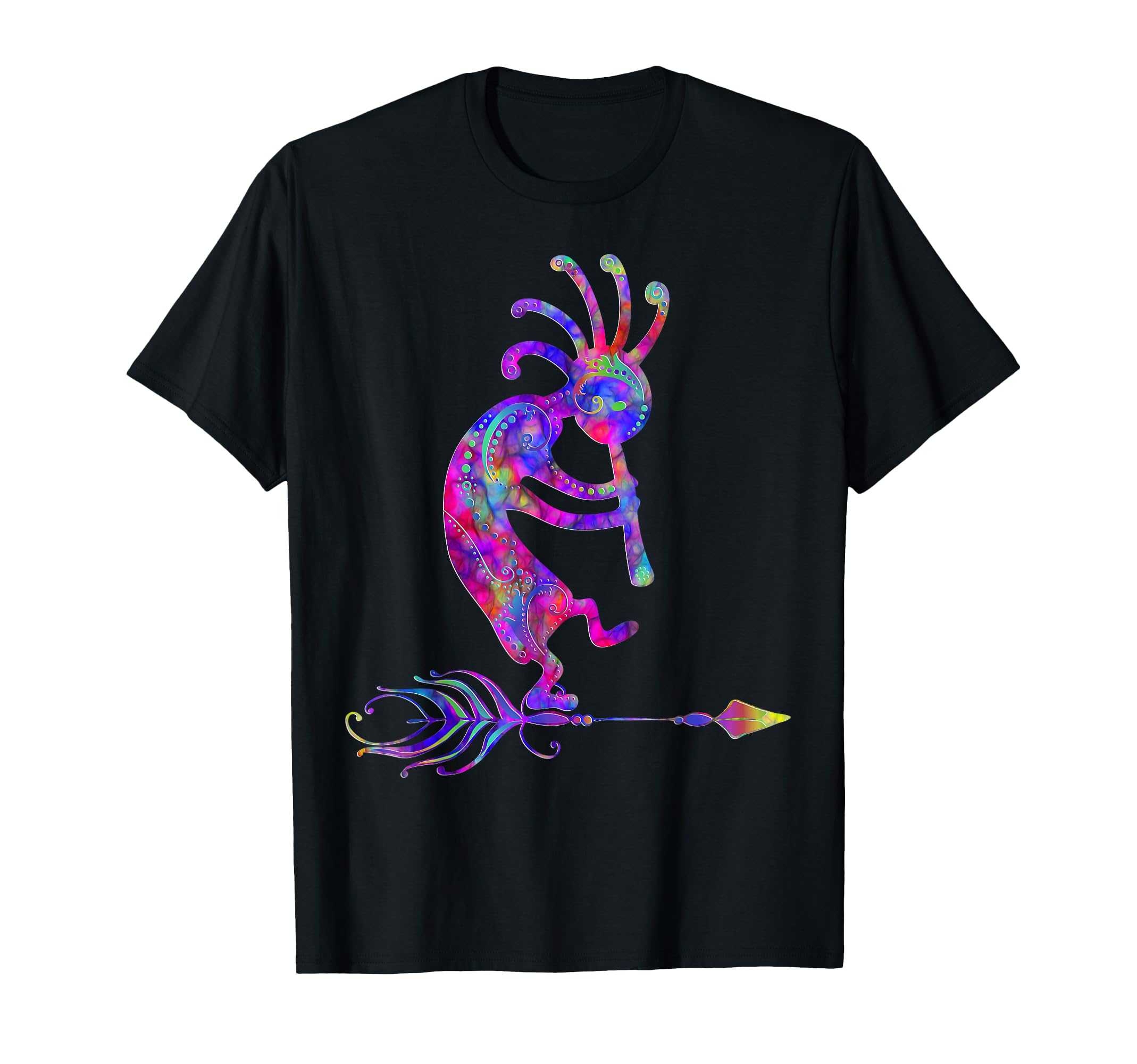 Native American Kokopelli with Feather 2 - Fan Fun T-Shirt