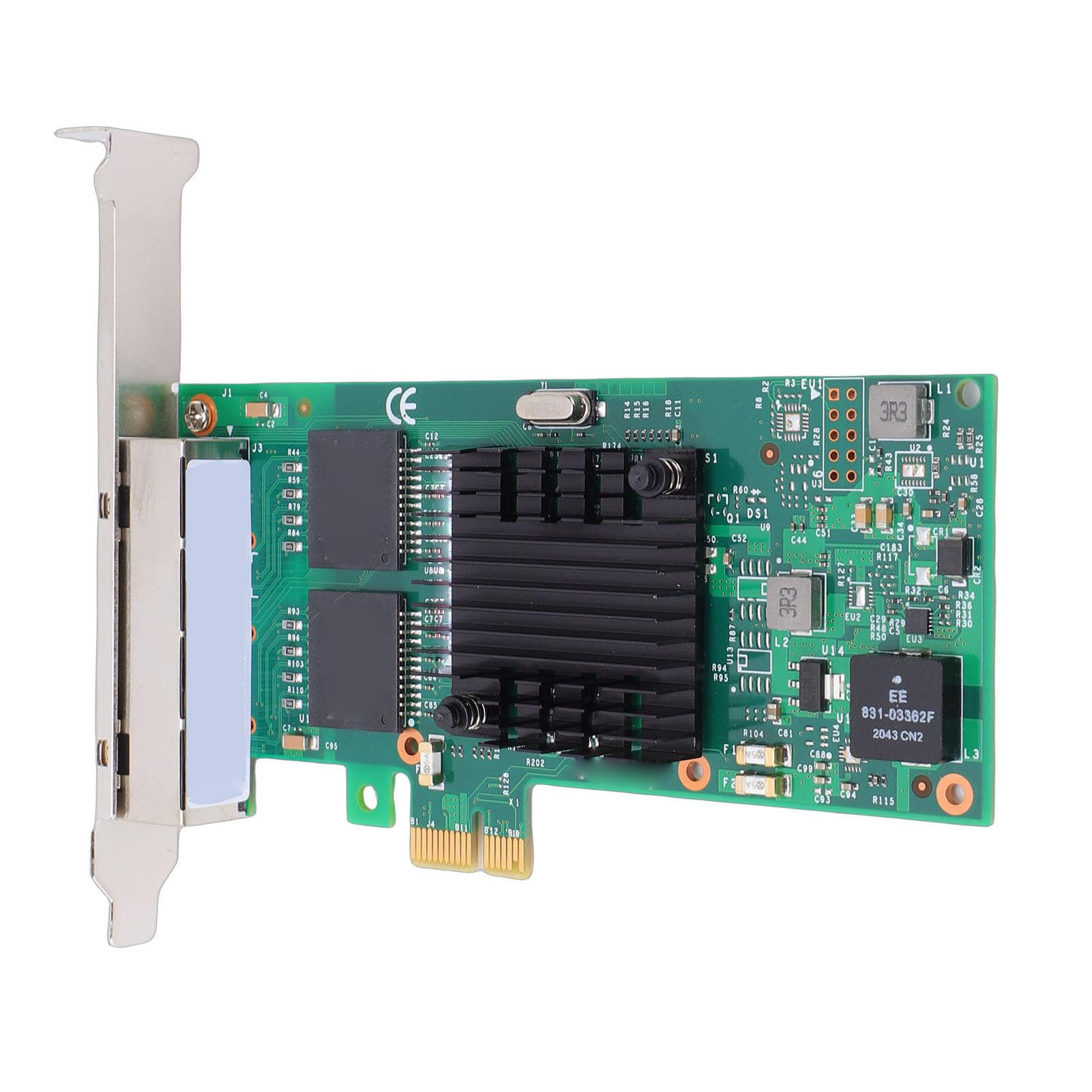 Sxhlseller Karta Sieciowa PCI Express Stabilna Transmisja Wysoka wydajność dla Serwerów Stacjonarnych, Adapter Sieciowy PCIE 2.1 X1 dla Centrów Danych Przemysłowe Urządzenia Wizyjne, 1 X Karta
