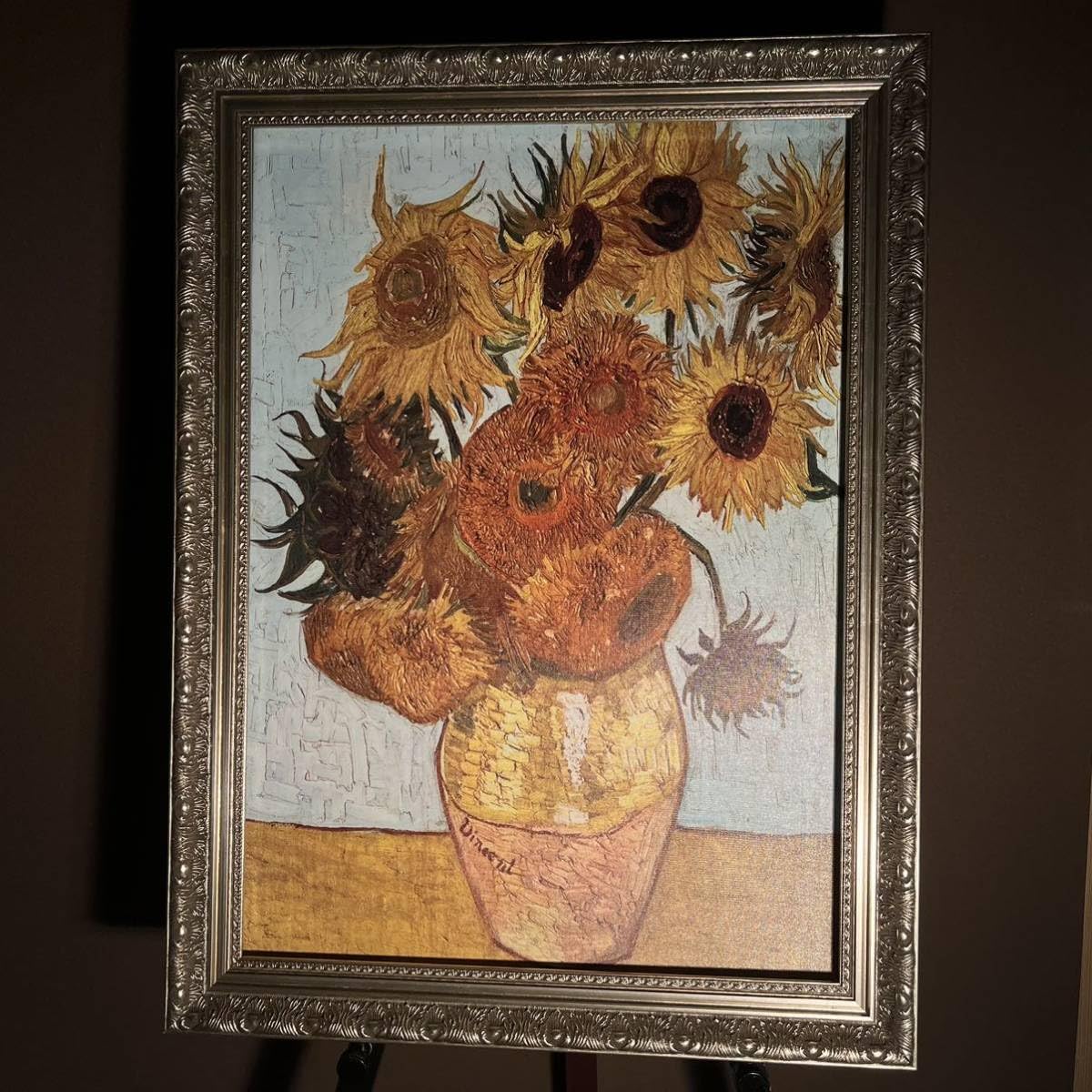 キャンバス プリントアート ゴッホ ひまわり 額付き 絵画 インテリア Amazon.co.jp: キャンバス プリントアート ゴッホ ひまわり 青