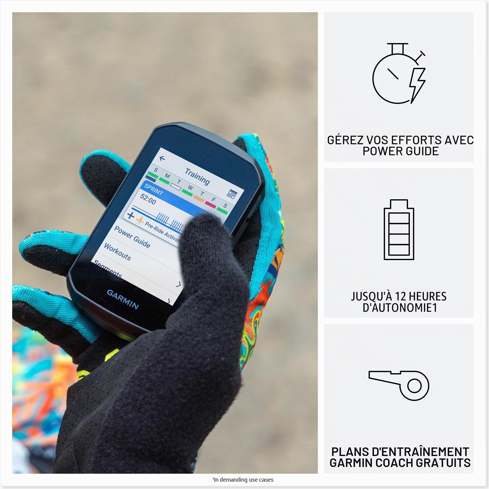 Garmin Edge 850 Ordinateur de Cyclisme GPS Compact, écran Tactile aux Couleurs Vives, cartographie spécifique au vélo, entraînement avancé et informations sur Les Performances