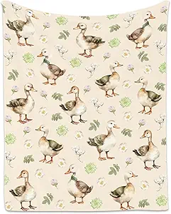 Duck Blanket, Cute Soft Throw Gifts for Kids, Cozy Flannel Throw Blankets for Couch Sofa, 30"x40"