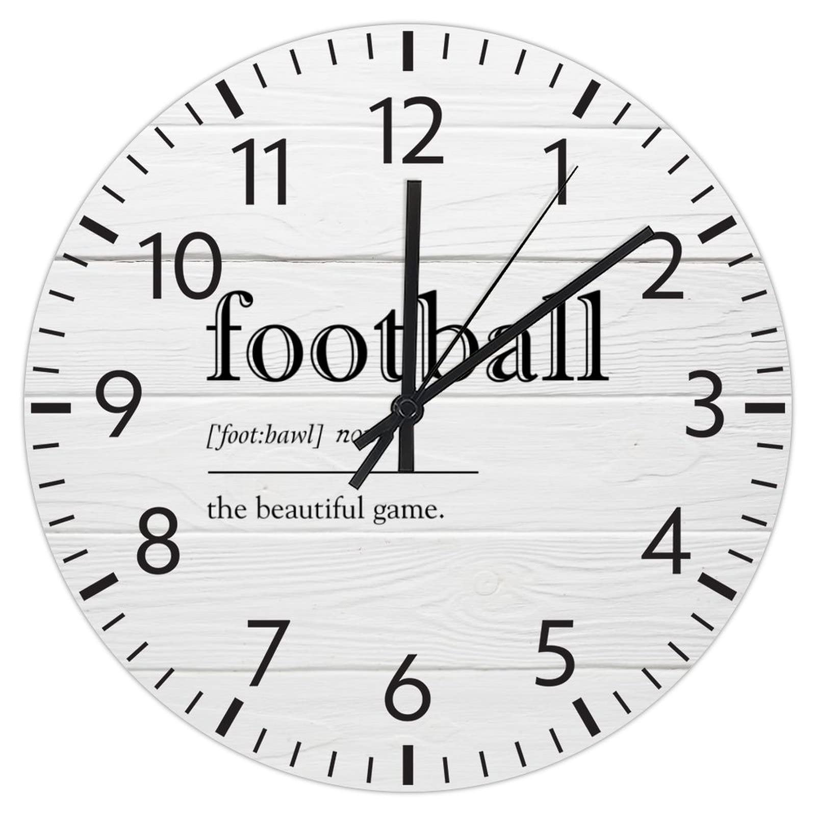 Horloge foot silencieuse 30cm en PVC : l'astuce pour un sommeil paisible dans la chambre