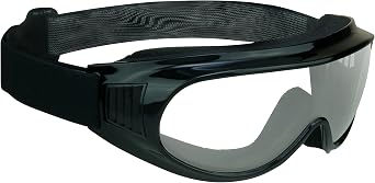 Bikershades Motorcycle Goggles Adjustable Cover Fit Over Protective Foam Outdoor Sports 180 Wrap Unisex Smoke Clear Yellow HD