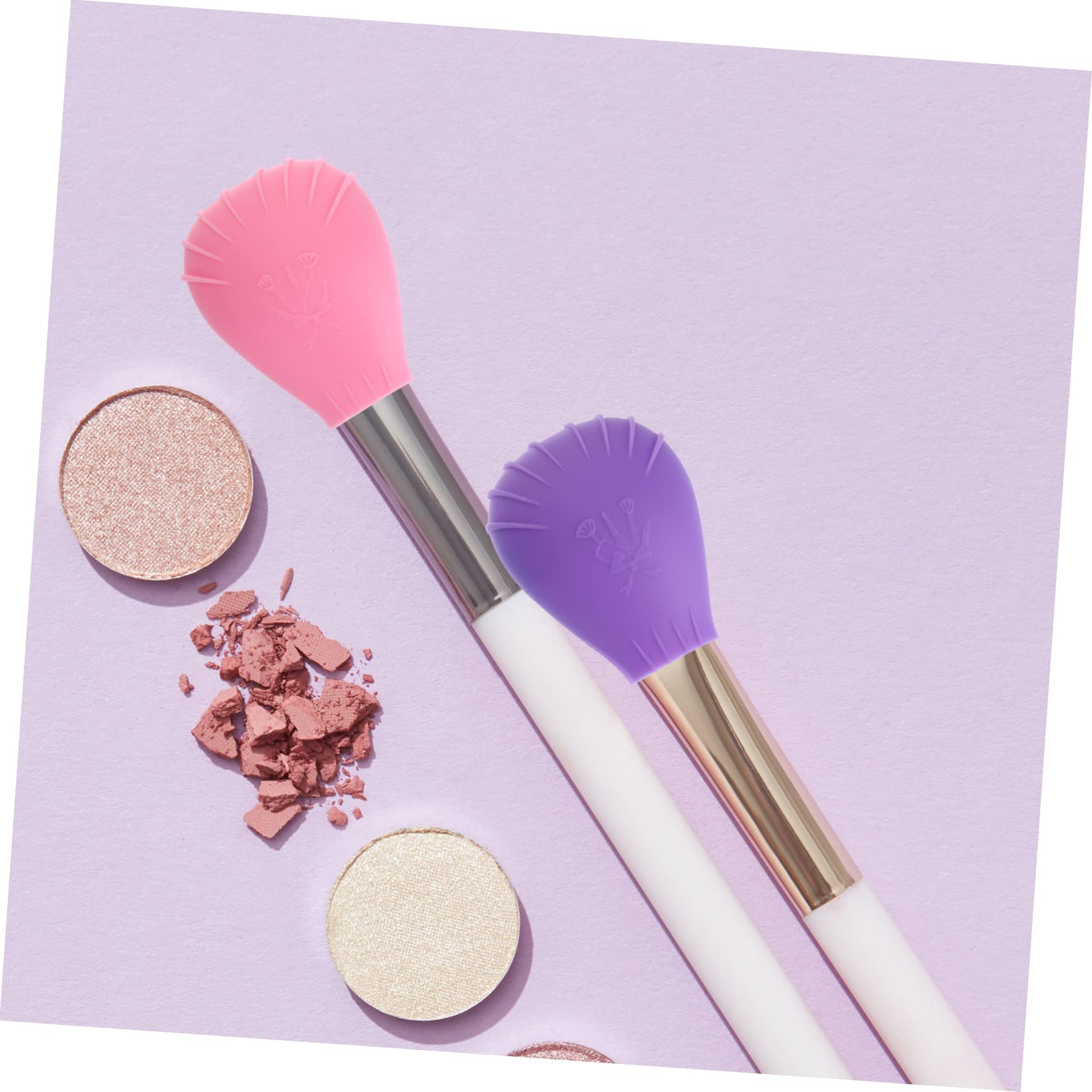 Beavorty 5 Juegos De Fundas De Silicona Para Brochas De Maquillaje Tamaño De Viaje Resistentes Al Polvo 3 Unidades X 5