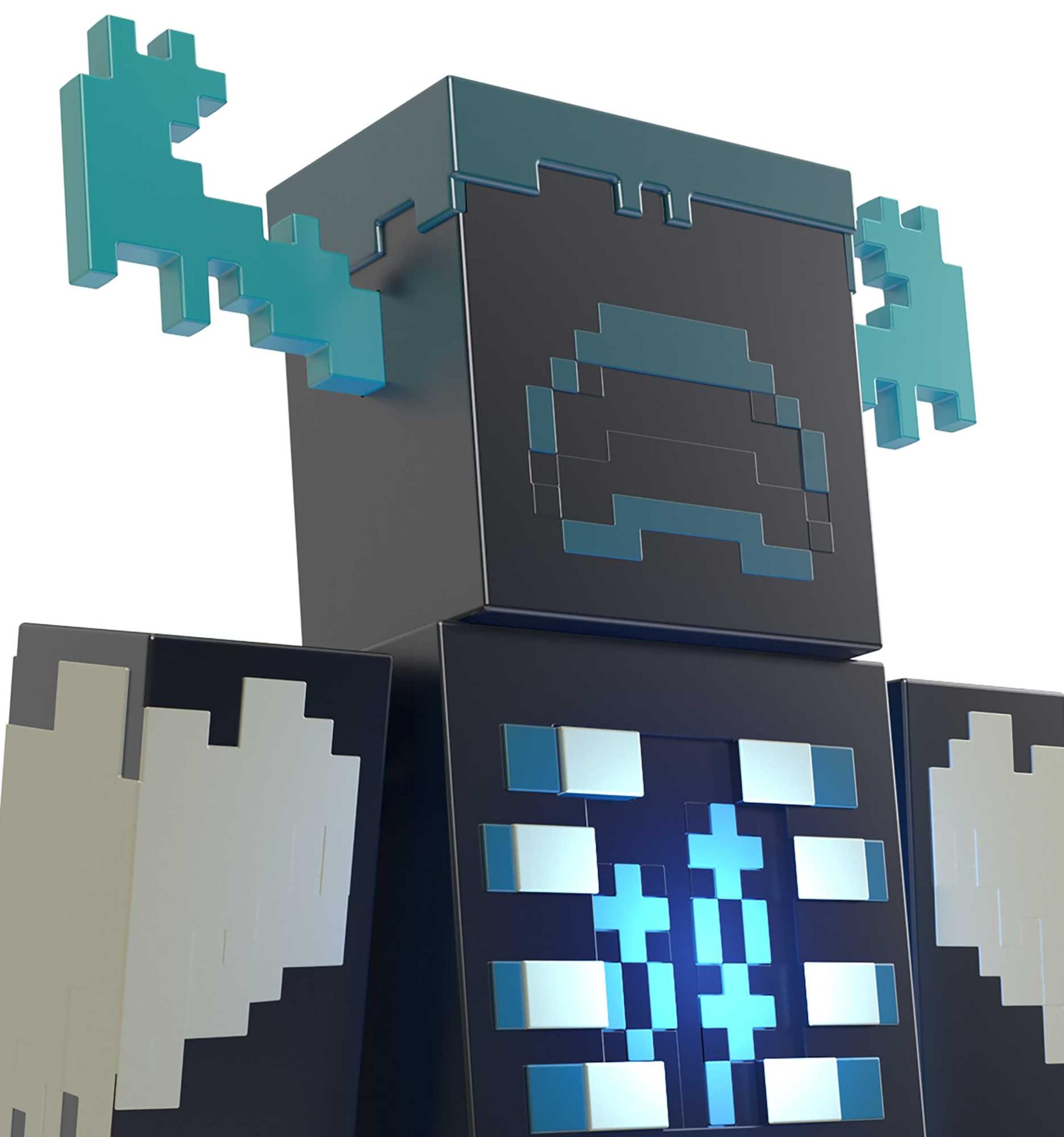 Mattel Minecraft Giocattoli - Action figure Guardiano con luci, suoni e accessori, giocattolo e regalo per bambini 6+ Anni, HHK89