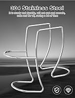 Vista 4 de Soporte de manguera de drenaje de acero inoxidable 304 - Gancho de abrazadera ajustable que se adapta a todas las mangueras