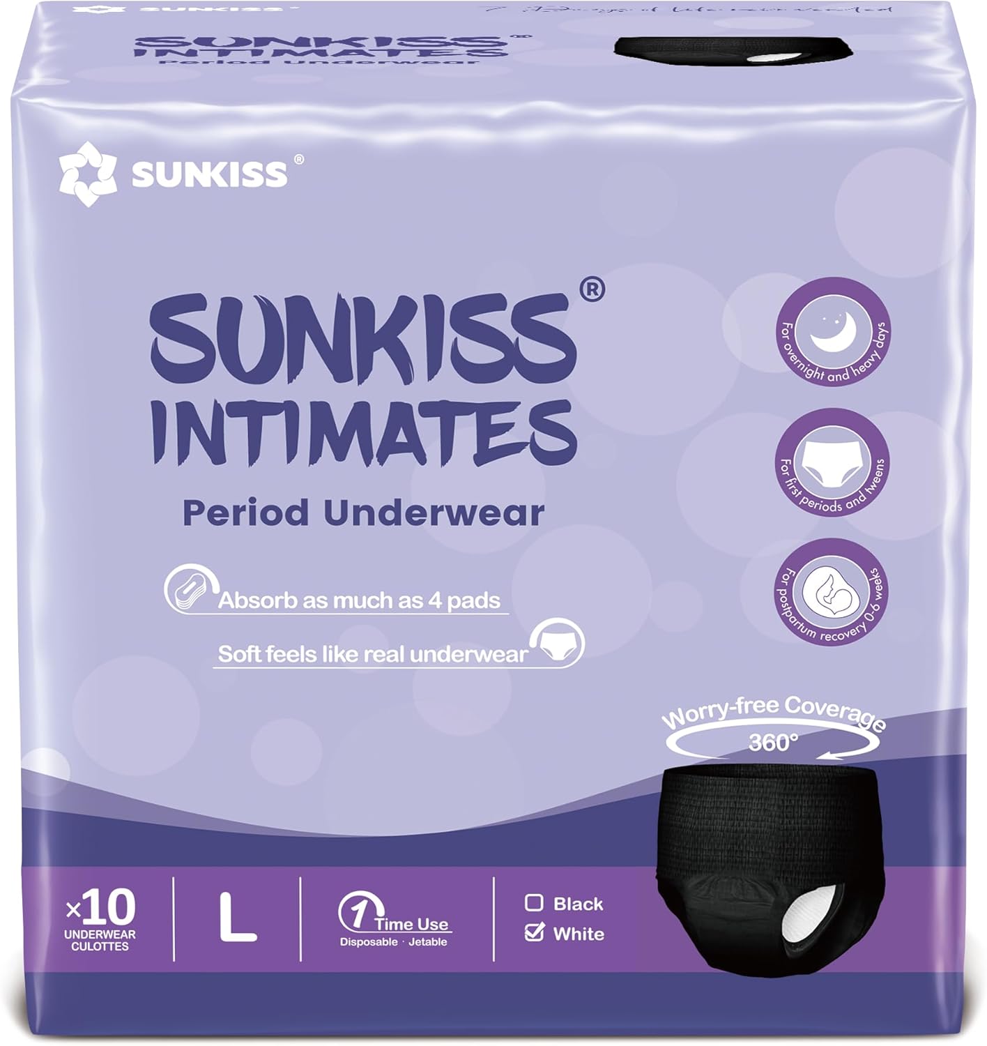 SUNKISS INTIMATES Disposable Period Underwear For Women