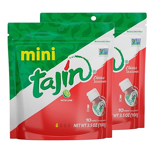 Tajin Mini bolsa clásica para condimentos de 0.35 onzas (paquete de 2)