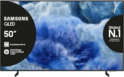 Samsung QLED 4K Vision AI Smart TV 50'' QE50Q8FAAUXZT, Q8F, Q4 AI Processor, 4K 