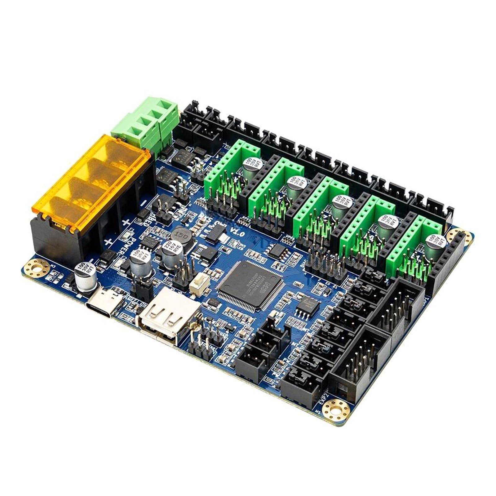 3D Drucker Steuerplatine OWL 32-Bit Doppeldruckkopf Motherboard 150 MHz LPC5528 TS35-Schaltkreis Mainboard Controller Integrierter Schaltkreis Controller
