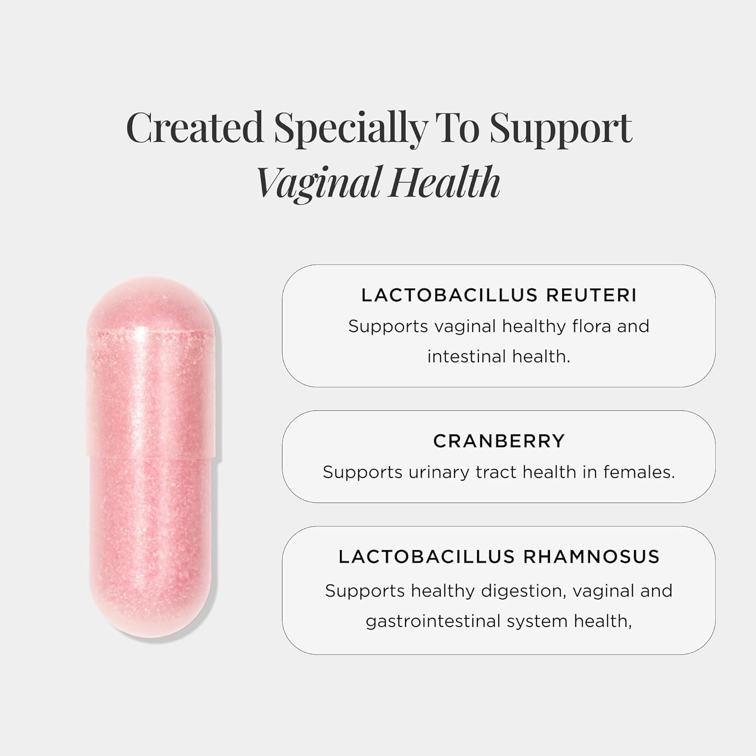 JSHealth Vaginal Probiotic for Women. Shelf-Stable Probiotic for Urinary and Vaginal Health. Cranberry and Lactobacillus Strains. Nutritionist-Formulated (30 Capsules)